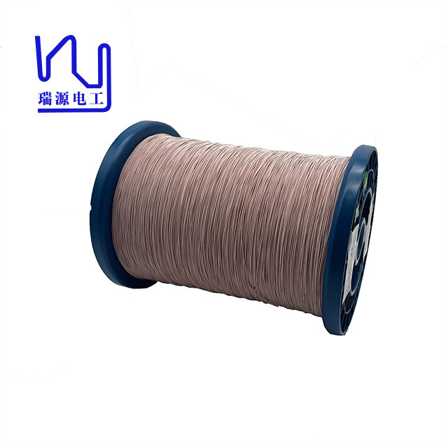 Ustc155 0.04mm Litz Magnet Wire High Frequency Nylon / Polyster Silk Covered