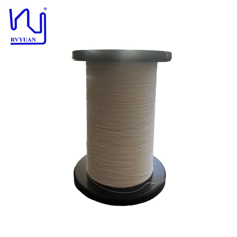 99.99% 4N OCC Silver Litz Wire With Natural Silk Cover For Audio