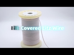 La seta ad alta frequenza del poliestere del cavo Superthin di 0.04mm Ustc Litz ha coperto