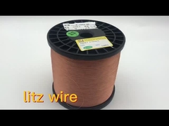 Il nylon di rame ad alta frequenza su ordinazione del cavo 0.1mm*2 del litz ha servito il cavo coperto di seta del litz
